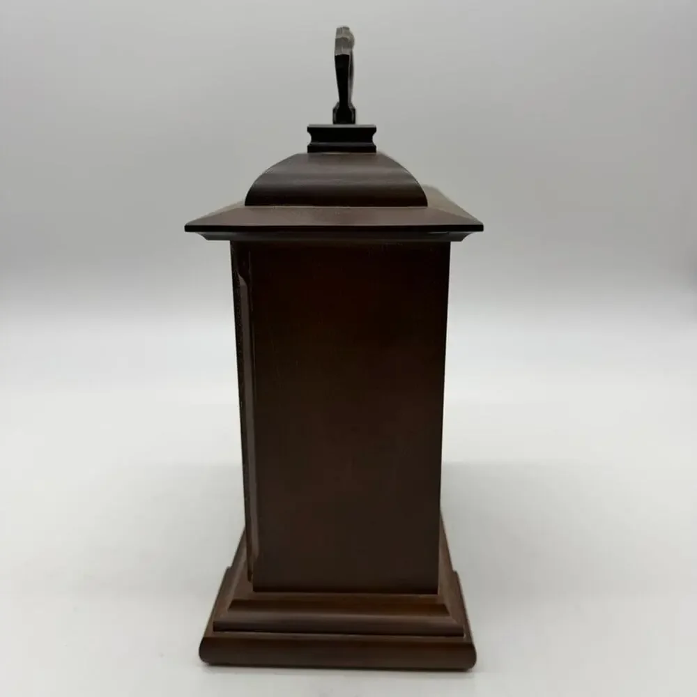 Vintage Linden Electronic Chime Mantel Clock Model 7011 Quartz Wood Japan Tested